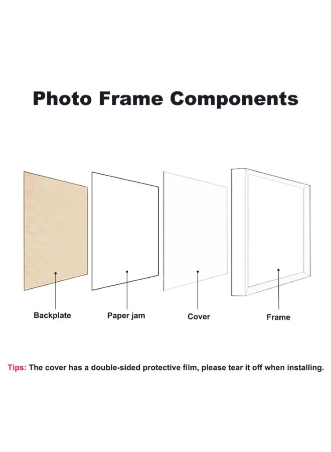 10x10'' Shadow Box Frame Display Case, 2 Pack Shadow Box Picture Frame, 3D Picture Frame Display Case Deeper 3cm, for Tickets, Photos, Medals, DIY Crafts, Wedding Souvenir (White 10x10) - Image 5
